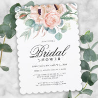 Agua rosa y beige Floral Bridal