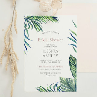 Invitación Agua Sale de la ducha de la novia Wreath