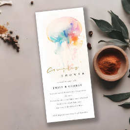 Invitación Agua Subacuática Jellyfish Ducha