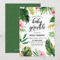Agua Tropical Foco Floral Bebé Espolvorear