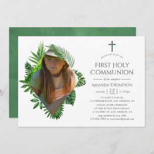 Invitación Agua, Verano tropical, primera comunión sagrada
