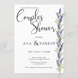 Invitación Agua Wisteria árbol Ducha de parejas