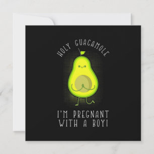 Invitación Aguacate Estoy Embarazada Con Un Niño