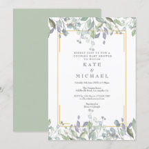 Aguada floral parejas baby shower/aspersión