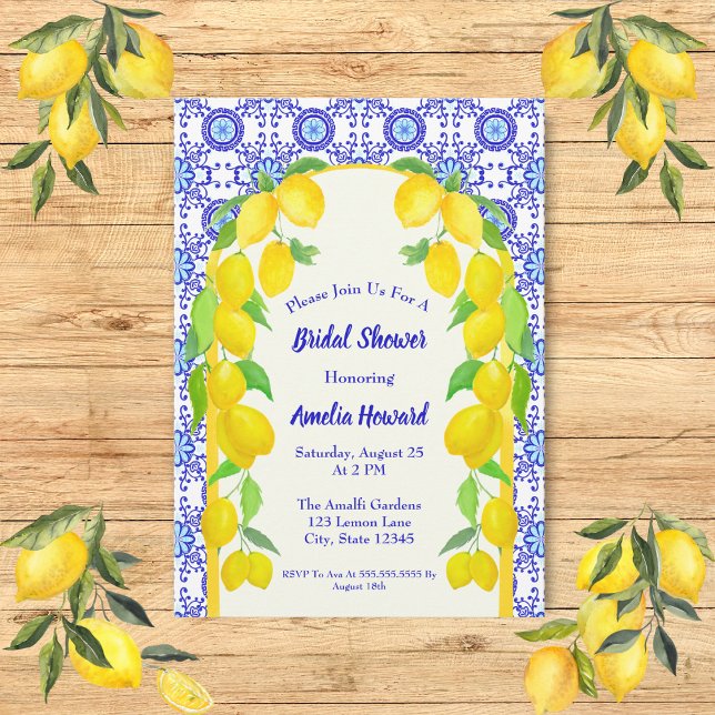 Invitación Aguadas de limones Positano Amalfi Despedida de so (Subido por el creador)
