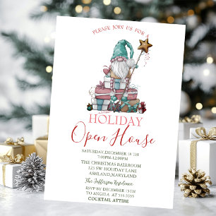 Invitación Aguafuerte gnomo lindo regalos casa abierta