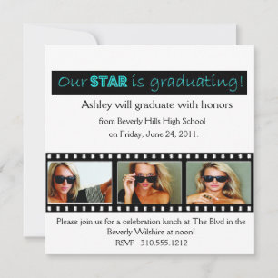 Invitación Aguamarina de la estrella de Hollywood de la