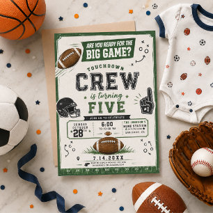 Invitación aguarela baby shower fútbol soccer