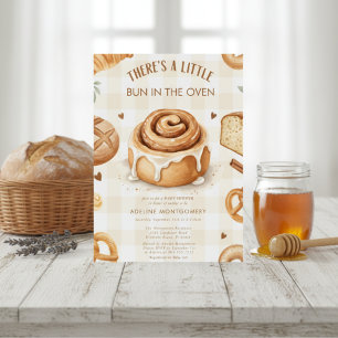 Invitación Aguarela Bun in the Oven Bakery Baby Shower