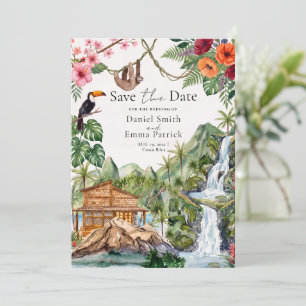 Invitación Aguarela Costa Rica Destino Guardar La Fecha