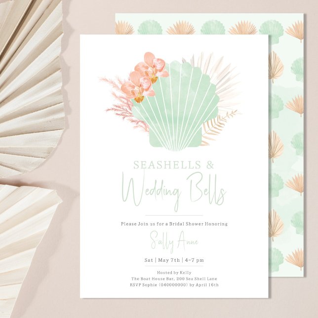 Invitación Aguas marinas y campanas Bodas Ducha de novias en  (Subido por el creador)