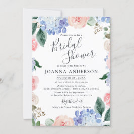 Invitación Aguas turbias azules, rosas rosas rosas rosas rosa