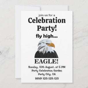Invitación Águila Águila Calva Vuela Alto Celebración del Águ