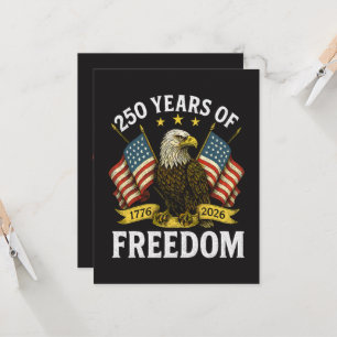 Invitación Águila Calva 250 Años de Libertad 1776 2026