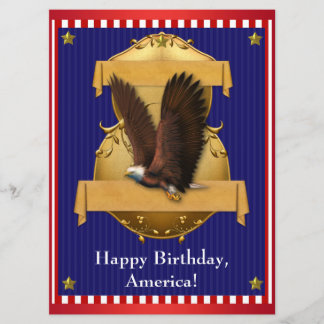 Invitación Águila calva roja blanca azul Patriótica 4 de juli