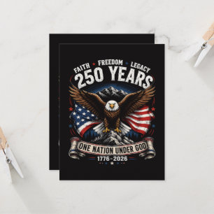 Invitación Águila de 250 años una nación bajo Dios