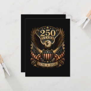 Invitación Águila patriótica americana 1776 2026 250º 4 de ju