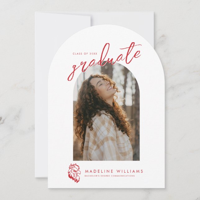 Invitación Aguila Roja de la Universidad Estatal de Jacksonvi (Anverso)