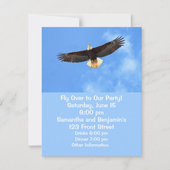 Invitación Aguila volando (Anverso)
