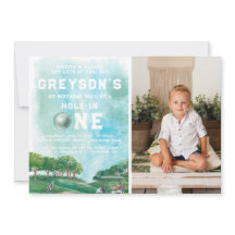 Agujero en Uno Golf Niño Cumpleaños Par-Tee Primer