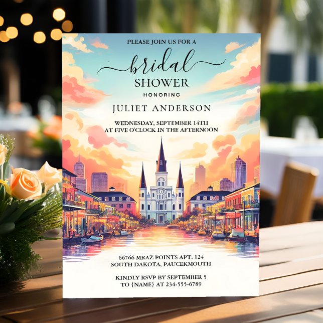 Invitación Ahora Beach Ocean Summer New Orleans Bridal Shower (Subido por el creador)