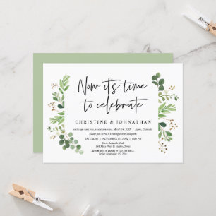 Invitación Ahora es hora de celebrar, Huida de boda