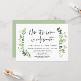 Invitación Ahora es hora de celebrar, Huida de novios