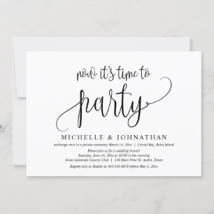 Invitación Ahora es Tiempo de Fiesta, Huida Post Matrimonio