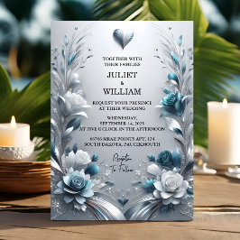 Invitación Ahora es un brillante y Metalizado Glam brillante 