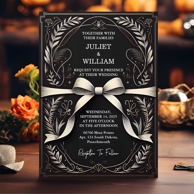 Invitación Ahora Floral Cute Rope Estamos Amarrando Al Boda D (Subido por el creador)