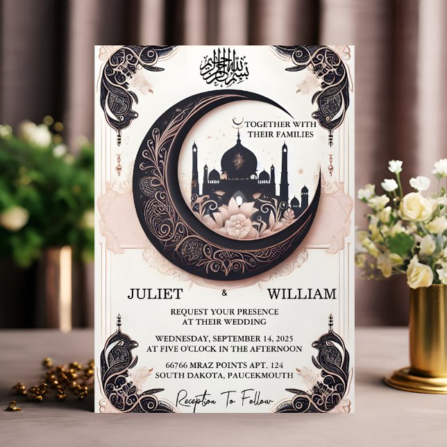 Invitación Ahora Henna Islam Nikah Árabe Walima Boda Musulman (Subido por el creador)