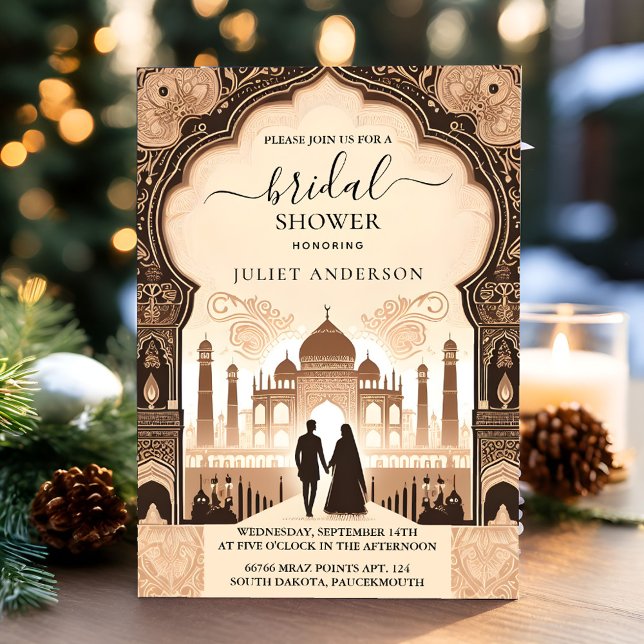 Invitación Ahora hindi Henna Mehndi ducha de novias al estilo (Subido por el creador)