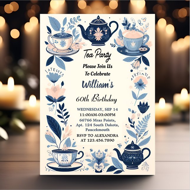 Invitación Ahora Moda Real Fiesta de Té de Hadas para Adultos (Subido por el creador)