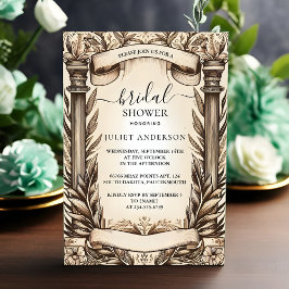 Invitación Ahora Papyrus Vintage Vellum Overlay Shower