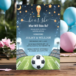 Invitación Ahora Team Ball Pitch Fun Soccer Field Revelación 