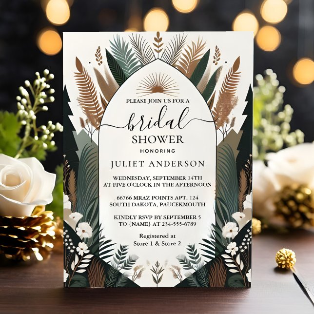 Invitación Ahora Wood Tree Rústico Barn Farm Arch Bridal Show (Subido por el creador)