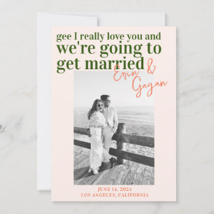 Invitación Ahorre la fecha divertido y colorido con imagen