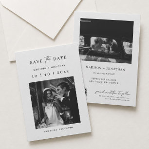 Invitación Ahorro de Fecha Clásica de Boda