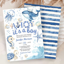 Ahoy es un Baby Shower de Boy Nautical