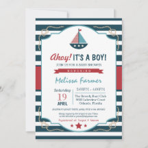 ¡Ahoy es un chico! Armada Náutica y Baby Shower Ro