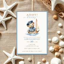 ¡Ahoy es un chico! Baby Shower Náutico minimalista