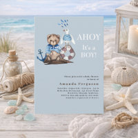 Ahoy es un chico del marinero del oso de peluche B