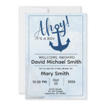 Ahoy es un chico invitado a Baby Shower