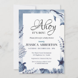 Invitación Ahoy, es un niño bajo el mar