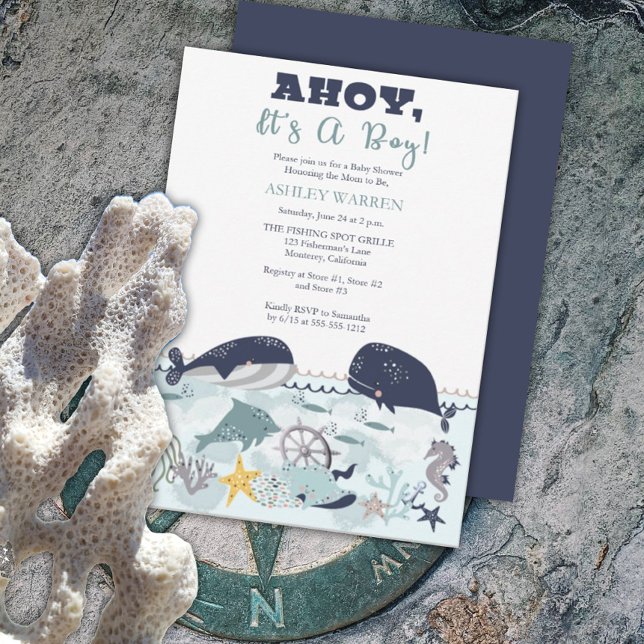 Invitación Ahoy es un niño bajo el mar Baby Shower (Subido por el creador)