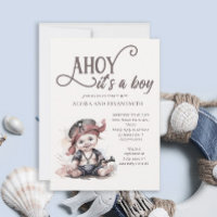 Ahoy es un Niño Pirata Baby Shower