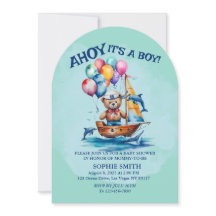 Ahoy Es Un Niño Tema Náutico Baby Shower