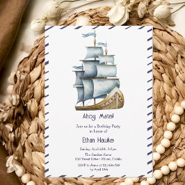 Invitación Ahoy mate Nautical