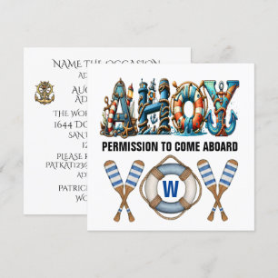 INVITACIÓN AHOY PERMISO PARA ABORDAR