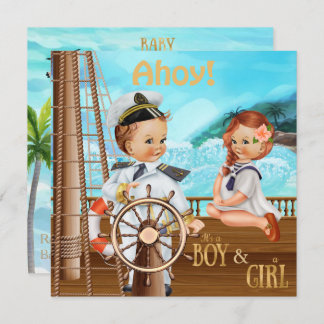 Invitación Ahoy son los gemelos